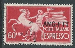 1950 TRIESTE A USATO ESPRESSO DEMOCRATICA 1 RIGHE 60 LIRE - L8 - Express Mail