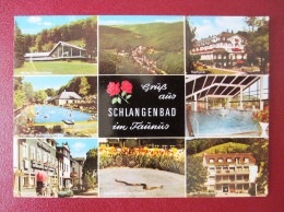 HOTEL SCHLANGENBAD TAUNUS GERMANY PICTURE MUSEUM EXPOSITION ADVERTISING DESIGN ORIGINAL PHOTO POST CARD PC STAMP - Auerbach (Vogtland)