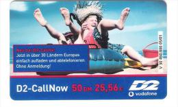 Germany - D2 Vodafone - Call Now Card - On Beach - V30 - Date 10/03 - [2] Mobile Phones, Refills And Prepaid Cards