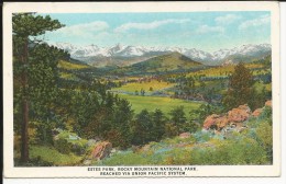 Carte Postale  Etats Unis  : Estes Park ,Rocky  Mountains National Park - Reached Via Union Pacific System - Rocky Mountains