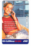 Germany - D2 Vodafone - Call Now Card - Girl On Phone - V13.2 - Date 06/02 - [2] Móviles Tarjetas Prepagadas & Recargos