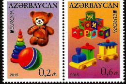 Azerbaijan - 2015 - Europa CEPT - Old Toys - Mint Booklet Stamp Set (se-tenant Pair) - Azerbeidzjan