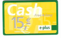 Germany - E-Plus - Free & Easy - Provider Talkline - Cellulari, Carte Prepagate E Ricariche
