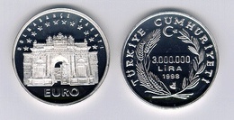 AC - DOLMABAHCE PALACE COMMEMORATIVE SILVER COIN 1998 TURKEY PROOF UNCIRCULATED - Türkei