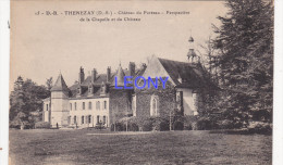 CPA De THENEZAY  (79) - Château Du PORTEAU - Perspective De La CHAPELLE Et Du CHATEAU N° 15 D.B. - Thenezay