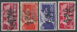 1947-48 TRIESTE A USATO ESPRESSI DEMOCRATICA 2 RIGHE 4 VALORI - L2 - Express Mail