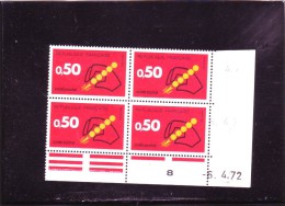 N° 1720 - 0,50F CODE POSTAL - A De A+B -1° Partie Du Tirage Du 6.4.72 Au 2.6.72 - 06.04.1972 - - 1970-1979