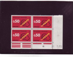 N° 1720 - 0,50F CODE POSTAL - A De A+B - 2° Partie Du Tirage Du 23.6.72 Au 2.8.72 - 21.07.72 - - 1970-1979