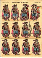 MOUSQUETAIRES DE LOUIS XIII    IMAGERIE PELLERIN EPINAL  PLANCHE   371 - Uniforms
