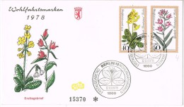 14500. Carta F.D.C. Berlin (alemania Berlin)  1978. Plantes Medicinals - Heilpflanzen