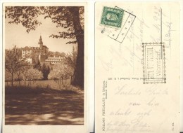 AK Friedland Schloß Echt Gel. 16. 7. 1927 S/w (324-AK285) - Sudeten