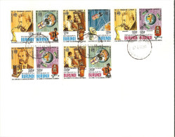 Burundi 05-17-1977 FDC Mi# 1316-1325 A - 5 Pairs - Centenary Of First Telephone Call By Alexander Graham Bell / Space - Afrique