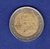 EURO  :  Autriche 2 Euros 2002 Ayant Circulé. - Austria