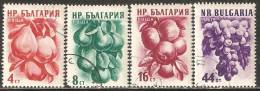 Bulgaria 1956 Mi# 982-985 Used - Fruits (I) - Used Stamps