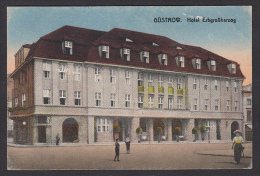 GERMANY - Güstrow, Gustrow - Old Postcard, Hotel Erbgrossherzog - Güstrow