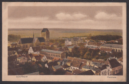 GERMANY - Güstrow, Gustrow - Old Postcard, Panorama - Guestrow