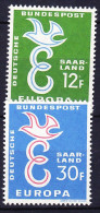 SARRE 1958 YT N° 421 Et 422 ** - Unused Stamps