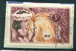 Polynésie Française 1964 -  YT 28 (o) Sur Fragment - Used Stamps