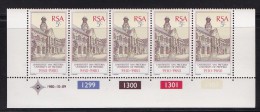 SOUTH AFRICA, 1980, MNH Control Strip Of  5, Pretoria University.,  M 574 - Unused Stamps