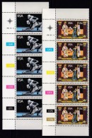 SOUTH AFRICA, 1981, MNH Control Strip Of  5, State Theatre,  M 583-584 - Neufs