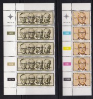 SOUTH AFRICA, 1981, MNH Control Strip Of  5, Republic 20 Years,  M 585-586 - Ungebraucht