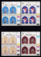 SOUTH AFRICA, 1988, MNH Control Block Of 4, Hugenotes,  M 727-730 - Neufs