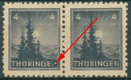 SBZ Thüringen Freimarke Mit Plattenfehler 93 AX P1 III Postfrisch - Postfris