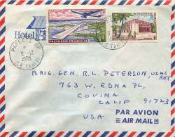 1965 Lettre Avion Pour Les USA   Yv 14 Et PA 5 - Cartas & Documentos