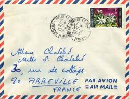 1970  Lettre Avion Pour La France  Yv 65 (flore -Tiare) - Lettres & Documents