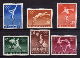 1956 - Bulgaria - JJOO De Roma - Sc. 940-945 - MNH - 034 - 2€ - Ete 1956: Melbourne