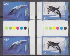 AAT 1995 Whales 2v Gutter  ** Mnh (24749) - Nuevos