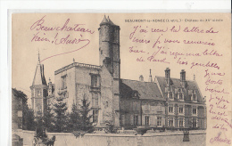 37- Beaumont La Ronce  Chateau Avec Attelage - Beaumont-la-Ronce