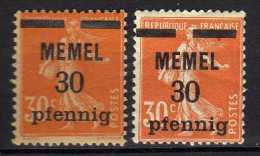 Memel 1920 (Klaipeda) Mi 21 X + Z * [060915L] - Memel (Klaïpeda) 1923