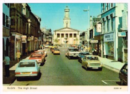 H3453 Elgin - The High Street - Auto Cars Voitures / Viaggiata 1979 - Moray