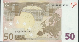 S ITALIA 50 EURO J093 H1  - DRAGHI  UNC - 50 Euro