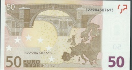 S ITALIA 50 EURO J093 G1  - DRAGHI   UNC - 50 Euro