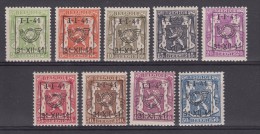 PRE455/PRE463 **, Cote = 175 € (X12548) - Typo Precancels 1936-51 (Small Seal Of The State)