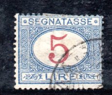 Y2196 - REGNO 1903 , Segnatasse 5 Lire N. 30 Usato - Strafport