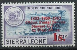 Sierra Leone 1963 1sh Lumley Beach Issue #254  MNH - Sierra Leone (...-1960)