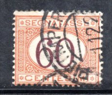 Y253 - REGNO 1924 , Segnatasse 60 Cent N. 33 Usato - Taxe