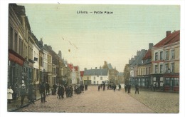 Ancienne CPA Lillers PDC  Petite Place  "carte Toilée" Edit Bazar Lillerois - Lillers