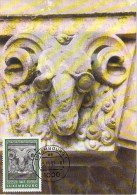 LUXEMBOURG  CARTE MAXIMUM NUM-YVERT  1249 ARCHITECTURE MASCARON - Maximum Cards