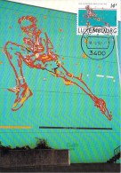 LUXEMBOURG  CARTE  MAXIMUM NUM-YVERT  1248 JEUX OLYMPIQUES DE BARCELONE - Maximumkaarten