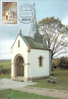 LUXEMBOURG  CARTE MAXIMUM  NUM-YVERT  1234 CHAPELLES - Cartoline Maximum