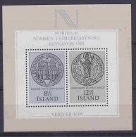 Iceland 1983 Nordia M/s ** Mnh (24756) - Hojas Y Bloques