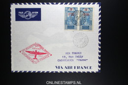 GUINEE Mars 1937 - 1er Voyage CONAKRY -LYON Par Aéromaritime Et Air-France - Covers & Documents