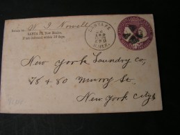 == USA Cv.  1893 Santefe To NY - ...-1900