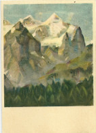 Pro Infirmis - Wetterhorn Vom Hasliberg Aus  (Oskar Lüthy)          1949 - Hasliberg