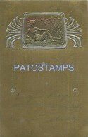 16797 ART ARTE NOUVEAU EMBOSSED SENSUAL WOMAN FOUND GOLD POSTAL POSTCARD - Sonstige & Ohne Zuordnung