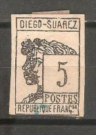 Sello Nº 7 Diego Suarez. - Used Stamps